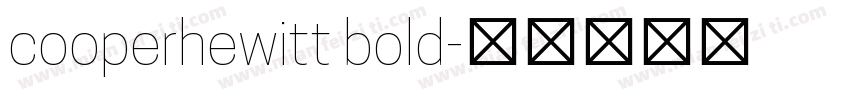 cooperhewitt bold字体转换